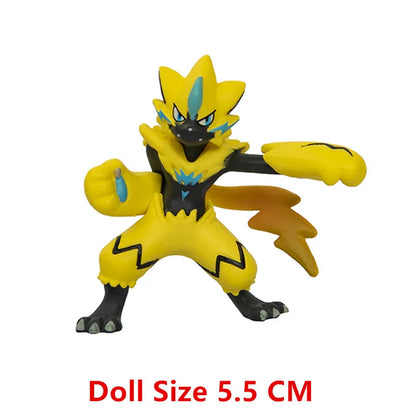 Pokemon Anime Action Figure Set - Pikachu Sun Elf Eevee Gengar Monsters Cartoon Model Toys Gift for Bulk Purchase