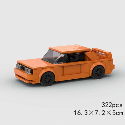 City Speed Racing Car Model Building Blocks DIY Bricks MOC Toy Classic Rally Sports Super Racer Vehicle Christmas gift technique