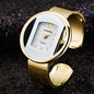 Top Brand Women's Watch Fashion Big Dial Steel Band Quartz Wristwatches Simple Leisure Ladies Bangle Watch Gift relogio feminino