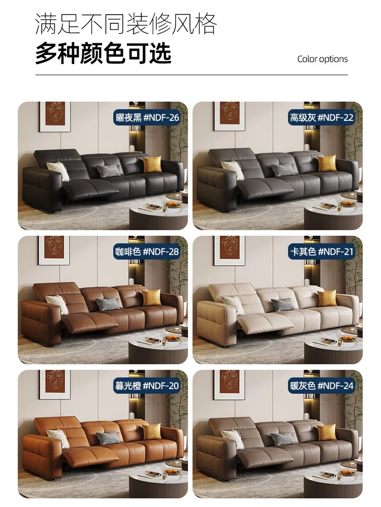 Luxury Couch Reclining Sofas Leather Black Seating Power Office Reclining Sofas Massage Sillas De Escritorio Home Furniture
