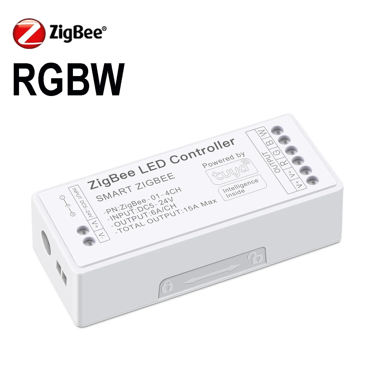 APP Dimmable Voice Control Smart LED Dimmer Zigbee 3.0 for Single Color, CCT, RGB, RGBW, RGBCCT LED Strip 5V-24V Work With Tuya