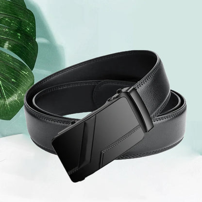New Men's Belt PU Leather Belt Business High Quality Fashion Male Belt Automatic Buckle Belt for Popular