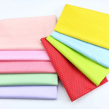 160x50cm Pure Cotton Twill Polka Dots Dot Cloth Baby Gown Bedding Quilt Fabric All-Match Sewing Cloth for Home Decor