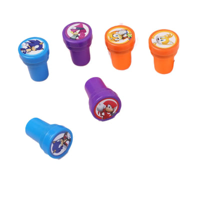 2026！！12PCS/set Sonic Seal Anime Figure Peripherals Cute Children Cartoon Seal Toys Multiple Patterns Boys Girls Birthday Gifts