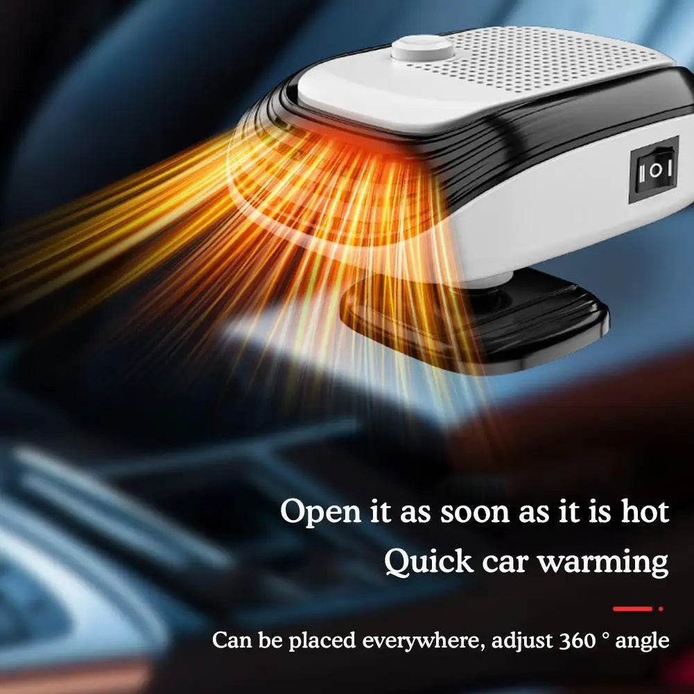Car Winter Fast Heating 120w Electric Heated Fan Auto Windshield Defogging Heating Cooling Truck RV SUV Travel Camper Tools