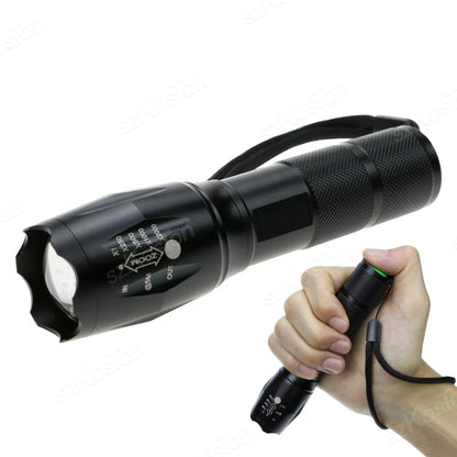 Portable XML T6 LED Flashlight Telescopic Tactical Lanterna Flashlight Multifunctional Zoomable Waterproof Outdoor Camping Bike