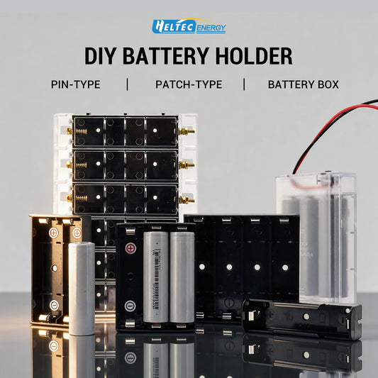 Heltec Universal DIY Battery Holder For 18650 21700 AA AAA Cells, Multiple Types Battery Slots & Storage Boxes