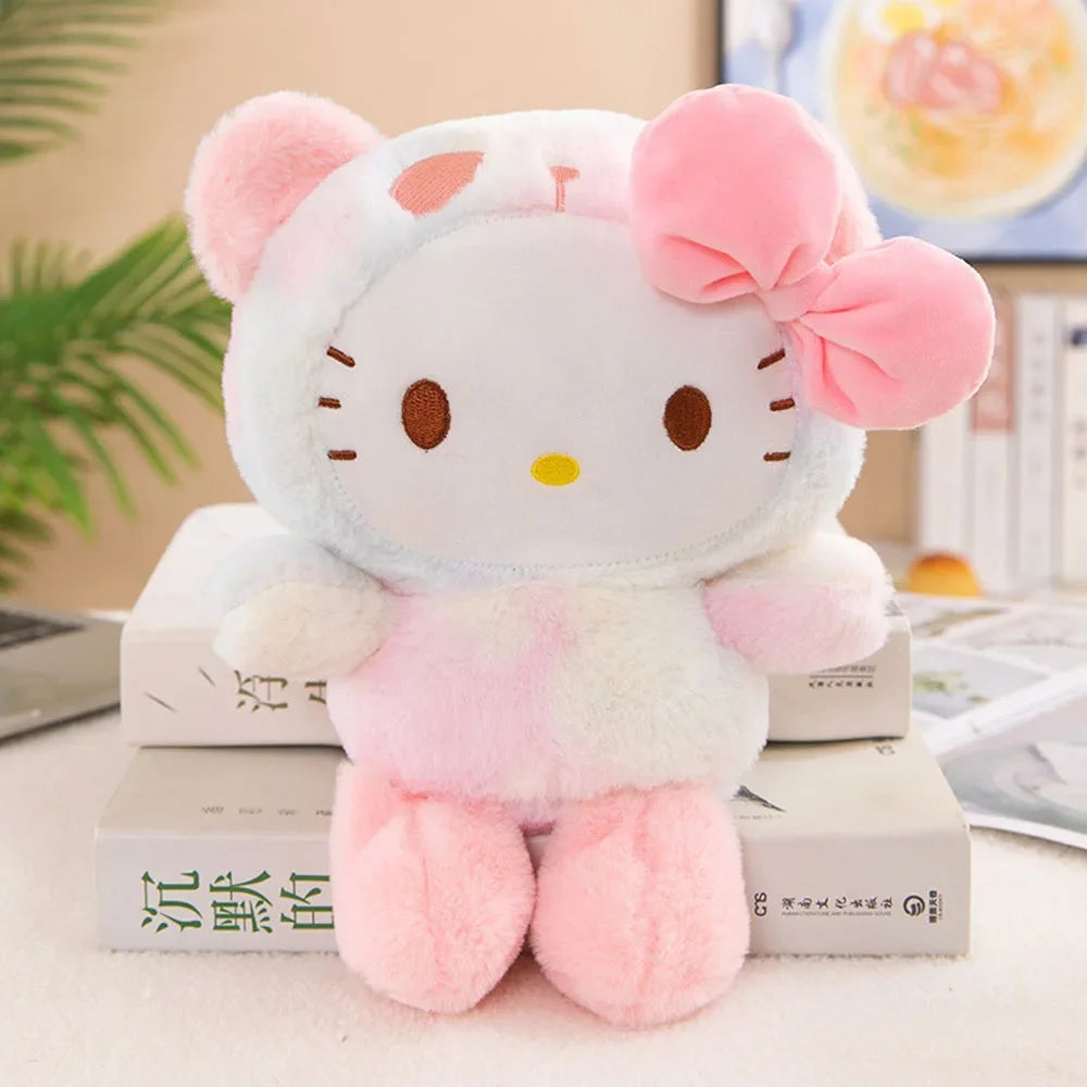Sanrio Plush Cute Cinnamoroll hello kitty Kuromi My Melody Plush Toys Doll Pillow Anime Cartoon Kids Gifts Room Decoration Dolls
