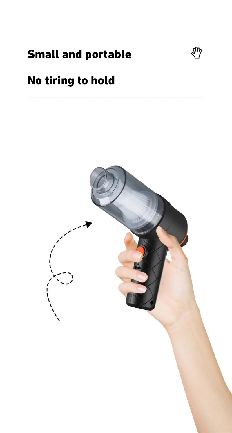 2026 Portable Small Vacuum Cleaner For Multi Purpose Vehicles Small Household Pump Handheld Car Vacuum Cleaner