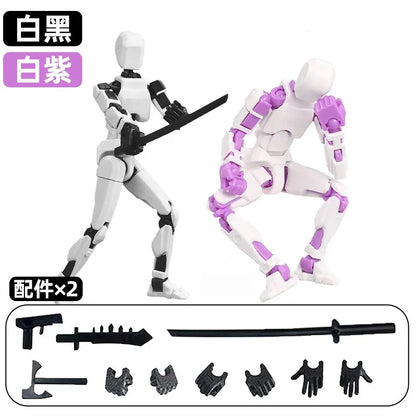 13 Action Figure Titan Multi-Jointed Movable Shapeshift Robot T13 Action Mannequin Character and Dog Figure Toys gifts for kids