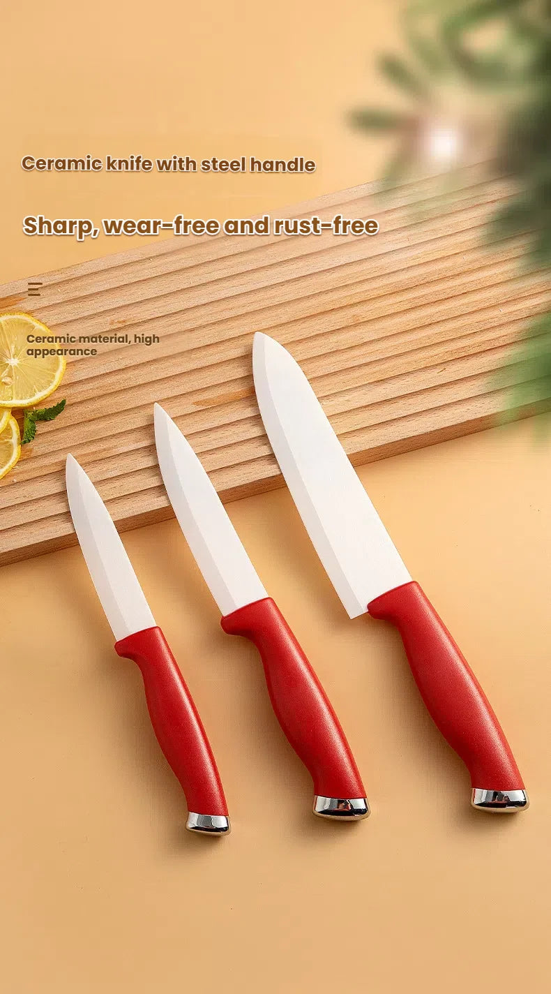 Ceramic Knife 4 5 6 Inch Knives Kitchen Set White Blade Chef Utility Paring Vegetable Slicing Ceramic Knives Kitchen Accessories