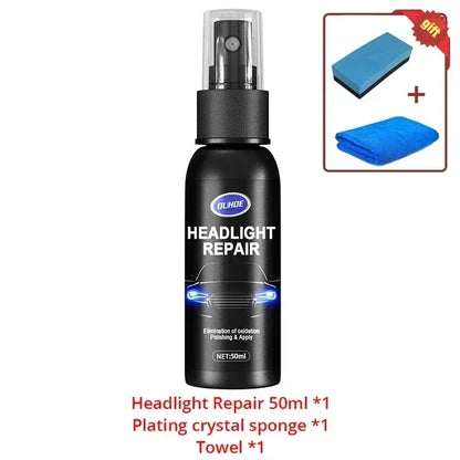 Scratch remover for repairing headlights, polishing agent for car headlights, polishing solution for repairing headlights