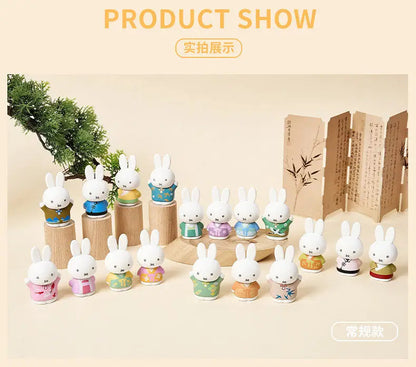 Genuine Blind Box Kawaii Miffy Cartoon Cute Doll Desktop Decoration Figure Birthday Gift Gift Toy for Girl