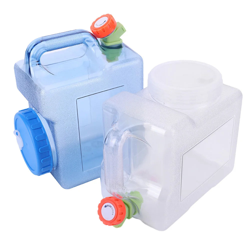 15-3L Portable Water Container with Spigot Water Storage Carrier Water Storage Container for Outdoor Camping Picnic Water Bottle