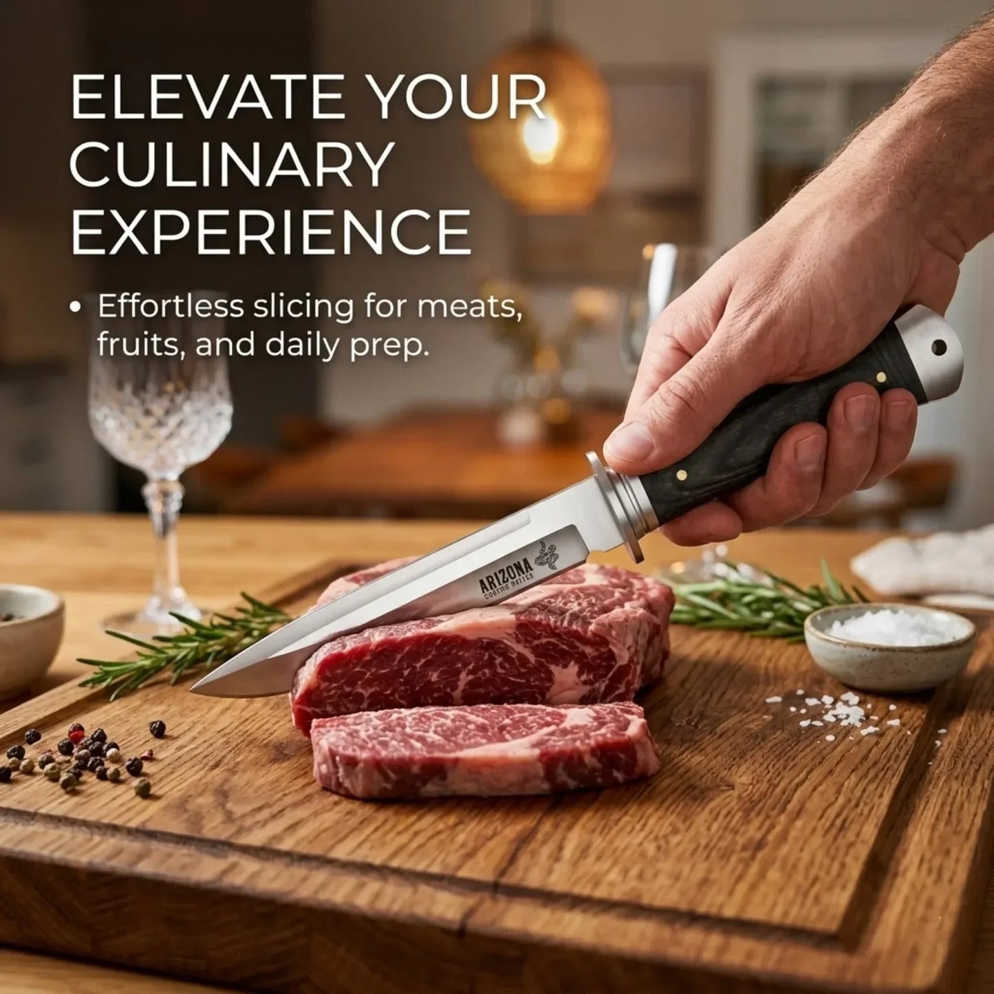New Heavy-Duty Multi-Purpose Kitchen Knife 5Cr13 Stainless Paring Knife, Ergonomic Pakkawood Handle High-End Utility Knife Tool