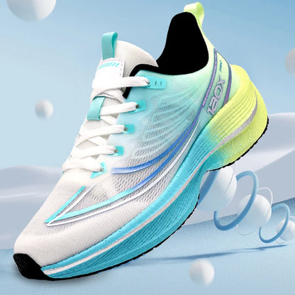 New Men's Carbon Plate Sneakers Outdoor Soft Sole Mesh Sports Shoes Running Shoes Light Anti-Slip Casual Couple Tennis Shoes