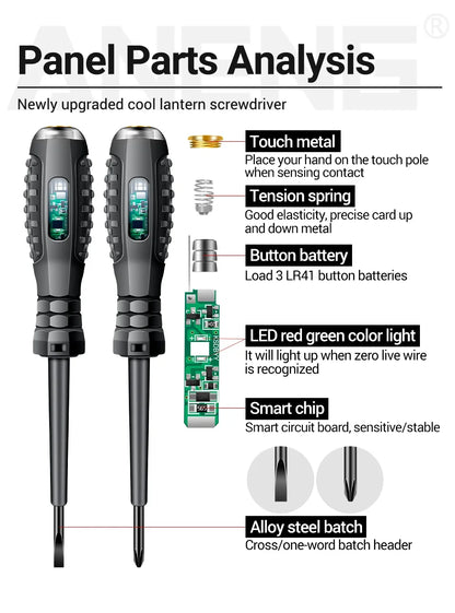 12V 24V Digital Car Battery Tester Alternator Automotive Analyzer Display Screen ANENG BT175 With Insulated Alligator Clip Tools