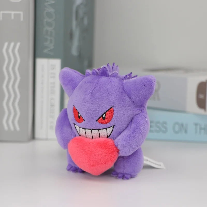 Pokemon Plush Keychain Anime Jigglypuff Gengar Sprigatito Urchin Mimikyu Sylveon Mew Umbreon Rowlet Stuffed Plushies Toys Gifts