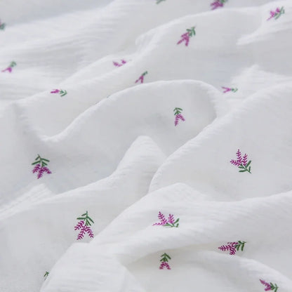 135x50/500cm Soft Pure Cotton Double-Layer Crepe Fabric For Summer Dress Bedding Home Wear Pajama DIY Clothing Cloth TJ20572