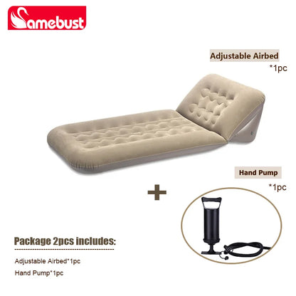 CAMEBUST Inflatable Sofa Bed Lounge Camping Inflatable Sofa Garden Outdoor Airbed for Balcony Portable Folding Inflatable Couch