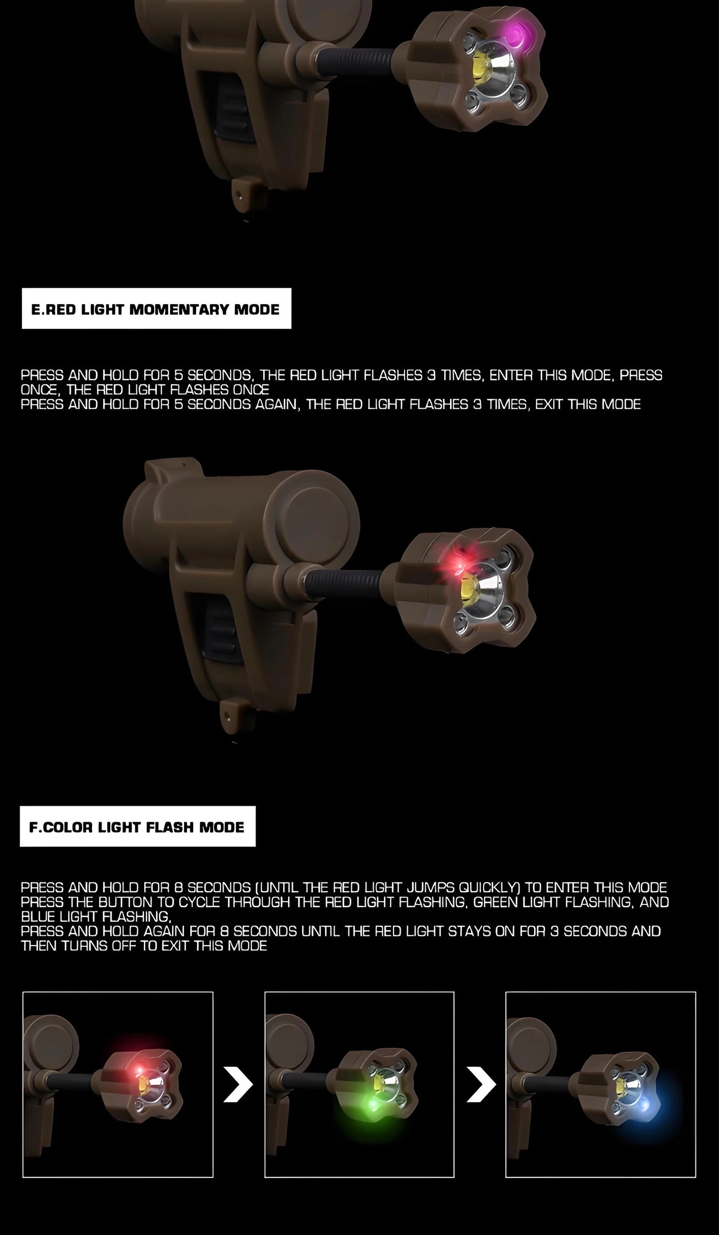 MPLS CHARGE 4.0 Tactics Helmet Light Multi-Mode LED Headlamp with Red/Green/Blue/White/IR Compatible OPS-CORE ARC Rail