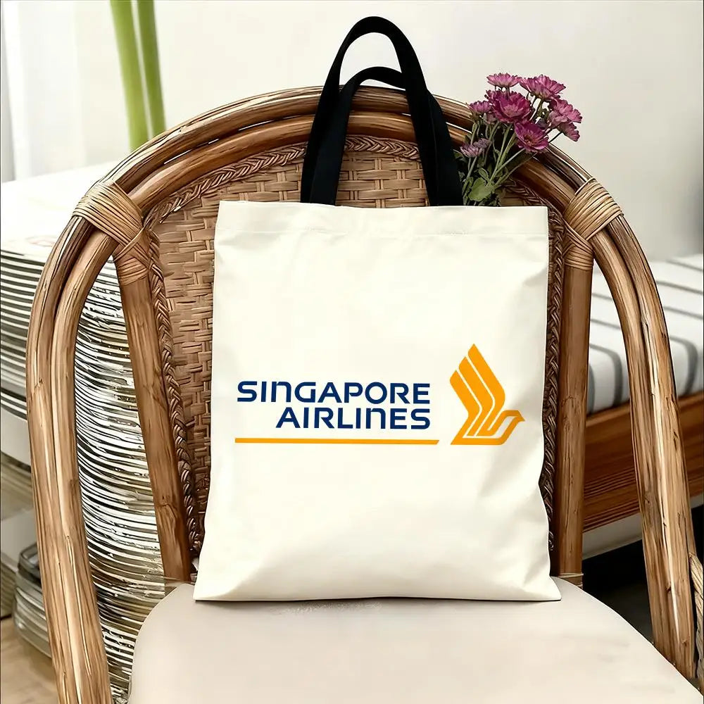 Singapore Airlines Storage Bags Handbag Women Casual Underarm Top Handle Bag Lady Shopping Travel Bags