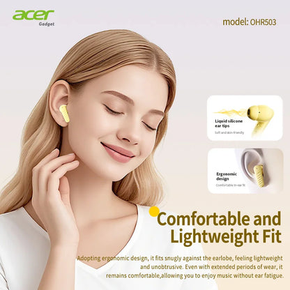 Acer Ohr503 Wireless Headphones, In-Ear Design, Bluetooth Headphones, Stereo Sound Quality, Comfortable to Wear, Suitable for Sports, Running, and Cycling, Compatible with Mobile Phones, Tablets, Android and Ios Systems