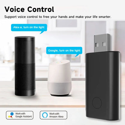 Smart WiFi IR Remote Control USB Mini Universal Infrared Controller Compatible with Alexa Google Assistant Tuya Smart Home