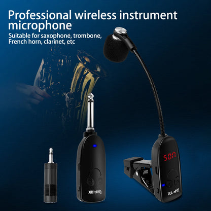 Sax trumpet trombone special wireless microphone musical instrument pickup amplifier performance outdoor performance microphone