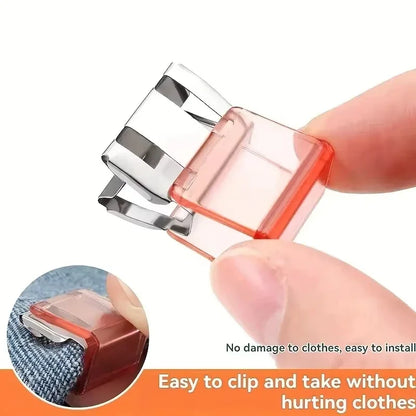 4/6/10PCS Detachable Anti Sliding Trouser Clip Invisible No Sew Concealment Buckle for DIY Sewing Craft Clothing Clips