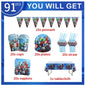 Avengers Marvel Party Decorations SuperHero Theme Tableware Kit Balloon Deco Happy Birthday Banner Supplies for Boys Favors Gift