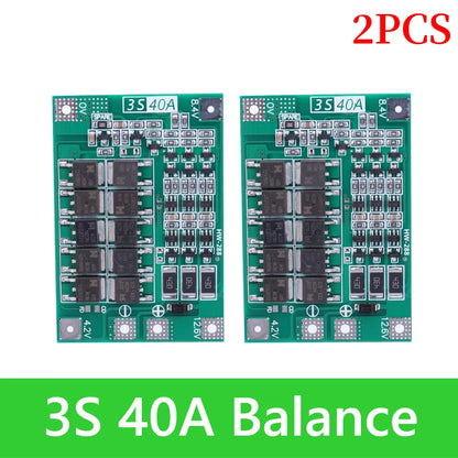 BMS 3S/4S 5A 10A 20A 25A 40A 60A Płytka zabezpieczająca ładowarkę do akumulatorów litowo-jonowych 18650 do wiertarki 12 V z funkcją wzmocnienia/balansu