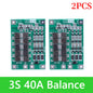 BMS 3S/4S 5A 10A 20A 25A 40A 60A Płytka zabezpieczająca ładowarkę do akumulatorów litowo-jonowych 18650 do wiertarki 12 V z funkcją wzmocnienia/balansu