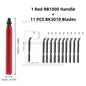 RB1000 Hand Metal Deburring Tool Red with 360 Degree Rotating Blades for 3D Printing Wood Metal Plastic Aluminum Copper Steel