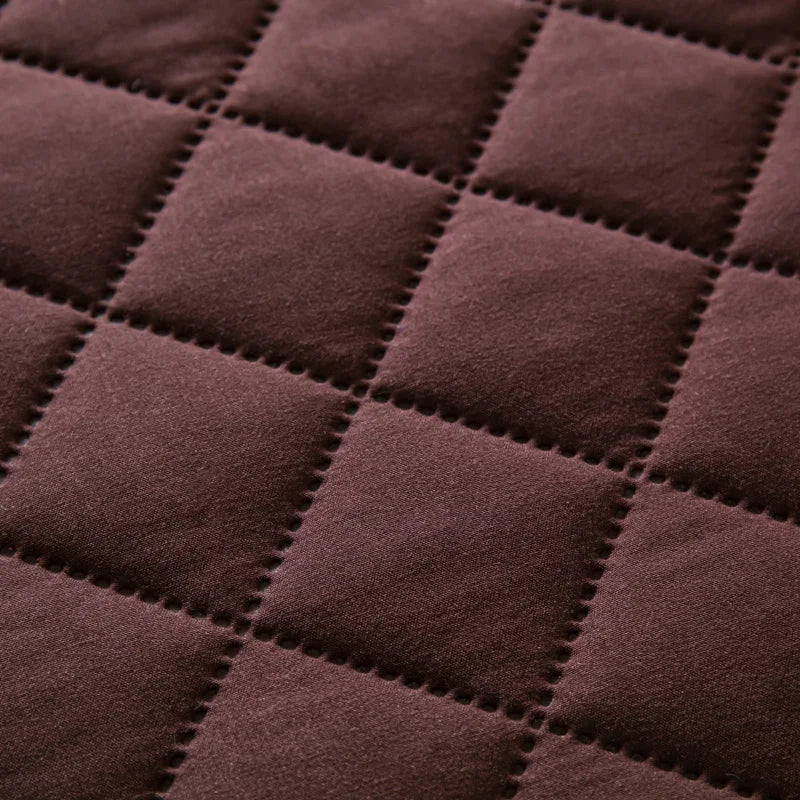 Northern Europe Double-deck Pillowcase Waterproof Anti-Mite Anti-Bacterial Quilted Cotton Pillow Case Bedroom Home Decoration