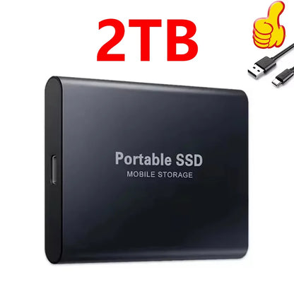 Genuine Portable SSD 1TB High Speed External Hard Drive 2TB/4TB USB 3.2 Hard Disk 16TB Mass Solid State Drive for Laptop/PC/MAC