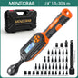 MOVECRAB Series Digital Torque Wrench 1.5-340N.m 2% Accuracy Preset Values with Buzzer, LED Flash & HandleVibration Notification