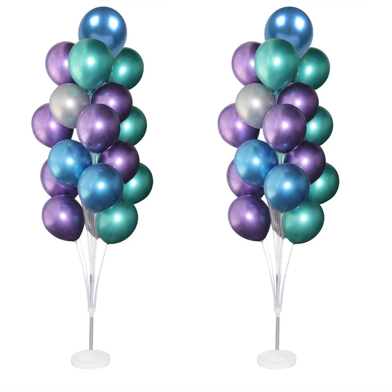 1/2 set Latex Balloon Holder Balloons Stand Column Metallic Balloons Baby Shower Kids Birthday Party Wedding Decoration Supplies