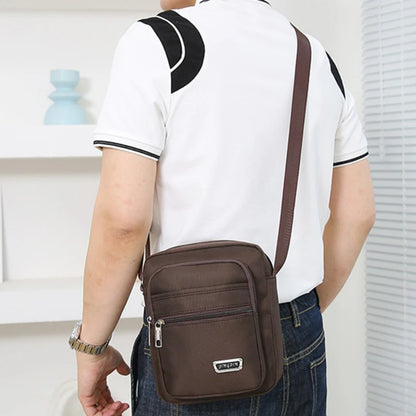 Waterproof Men Crossbody Bags Male Nylon Shoulder Bags Boy Messenger Bag Man Handbags For Travel Casual Large Satchel Grey Bags