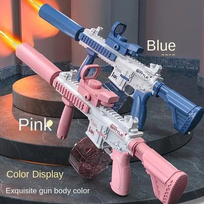 Water Gun Electric M416 Pistol Shooting Lighting Toy Gun Full Automatic Summer Pool Beach Toy For Kids Children Boys Girls Adult