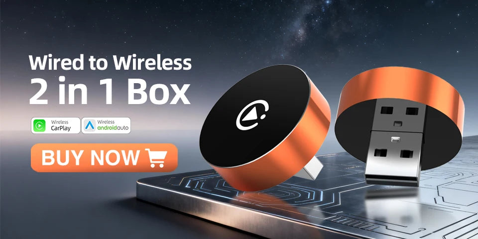 2IN1 Mini NEW Wireless CarPlay Android Auto Adapter Wired to Wireless Car Ai Box For Audi Toyota VW Peugeot MG Ford USB Dongle