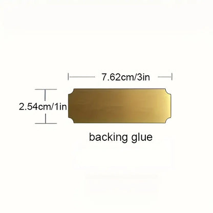 Engraved Name Plates, 1" x 3" Personalized Name Plate, Trophy Plates Engraved, Brass Plaque, Custom Name Plate