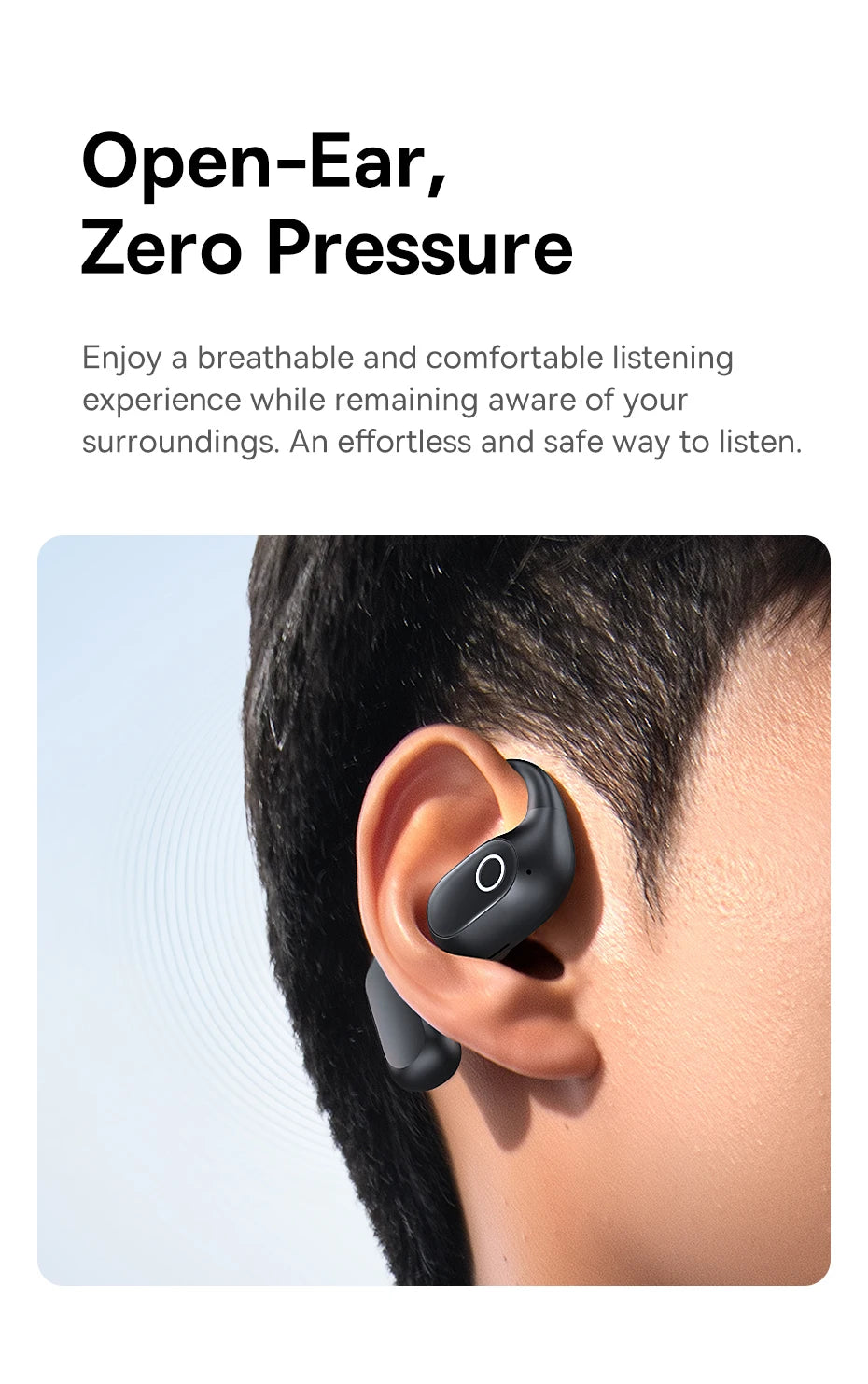 Baseus Eli 2i Fit Słuchawki otwarte True Wireless Bluetooth 6.0 z zaczepami na uszy Wodoodporne słuchawki sportowe IPX5 Wzmocnienie basów