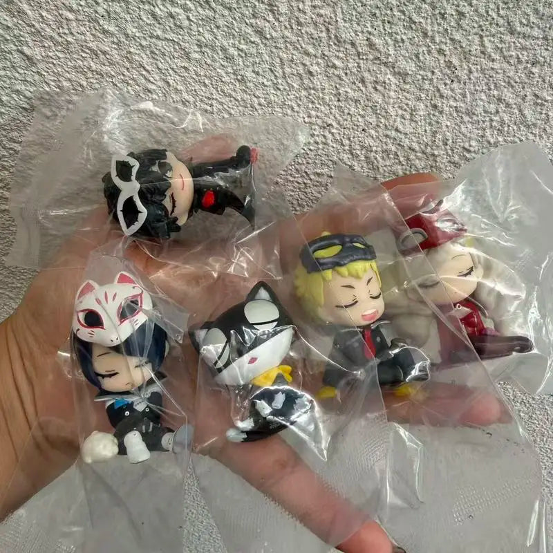 Persona 5 The Royal Sleeping Shoulder Anime Collectible Figure Action Figure For Desk Decor Joker Mona Skull Panther Fox