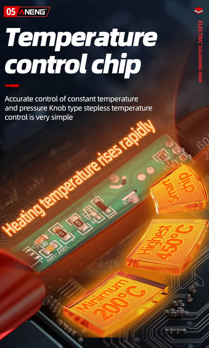 Digital Display Electric Soldering Iron ANENG SL105 Adjustable Temperature EU/220V US/110V Portable Kit Weld Solder Repair Tools