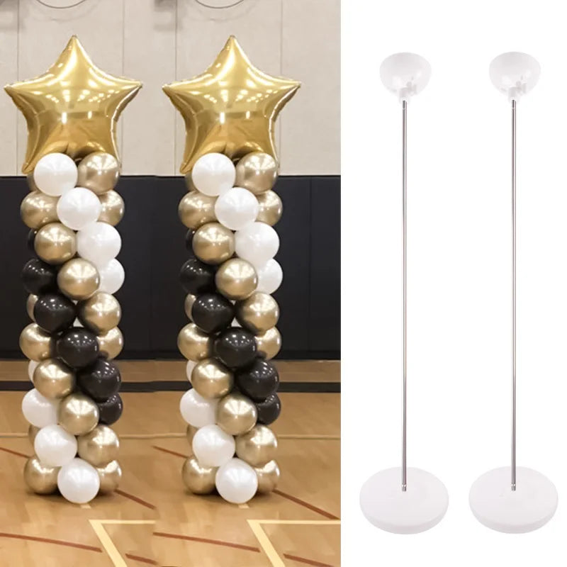 1/2 set Latex Balloon Holder Balloons Stand Column Metallic Balloons Baby Shower Kids Birthday Party Wedding Decoration Supplies