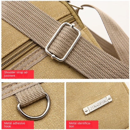 Men's Shoulder Bag Canvas Men's Sling Bag Messenger Shoulder Crossbody Bags Large Capacity Handbags Multifunctional
