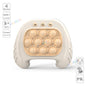 Electronic Pop Light Up Game Handle Toys for Children Adults Fidget Anti Stress Relief Toys Chases Light Game Console Xmas Gifts