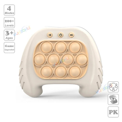 Electronic Pop Light Up Game Handle Toys for Children Adults Fidget Anti Stress Relief Toys Chases Light Game Console Xmas Gifts