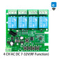 Tuya / Ewelink 4CH WiFi / Zigbee Smart Relay Switch Module 4 Channel AC DC 7-32V 85-250V RF433 Receiver for Alexa Google Home